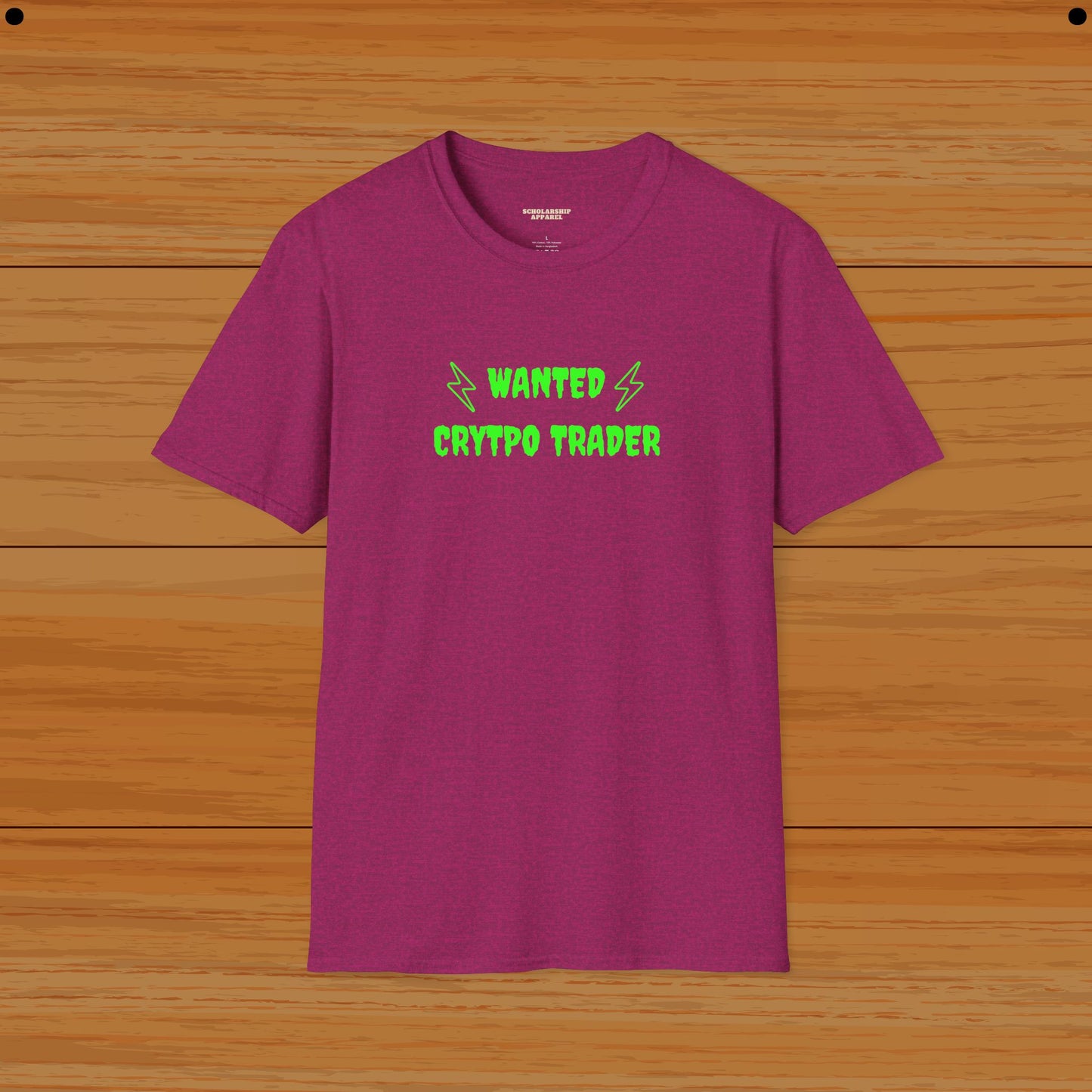 Wanted Crypto Trader Humor Tee - Scholarship Apparel