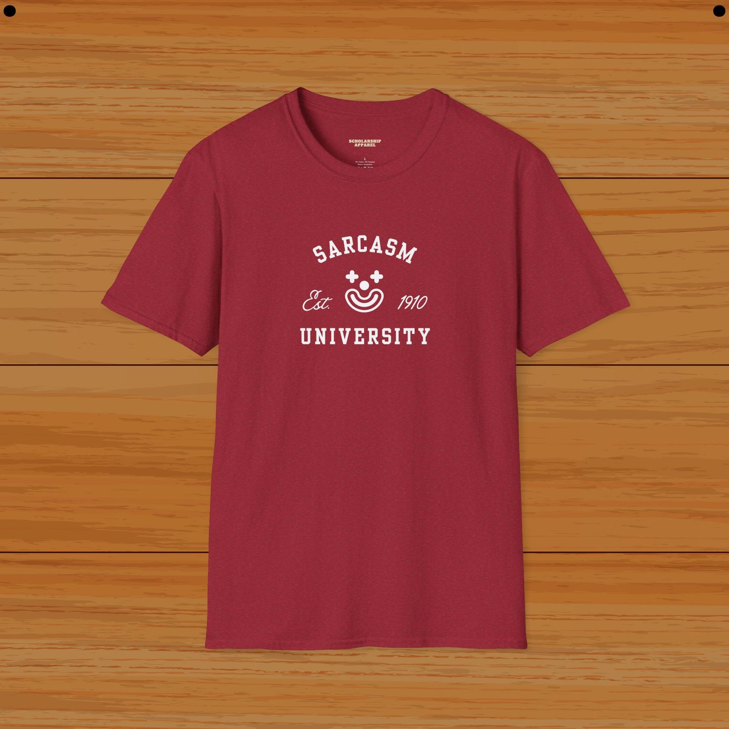 Sarcasm University Humor Tee - Scholarship Apparel