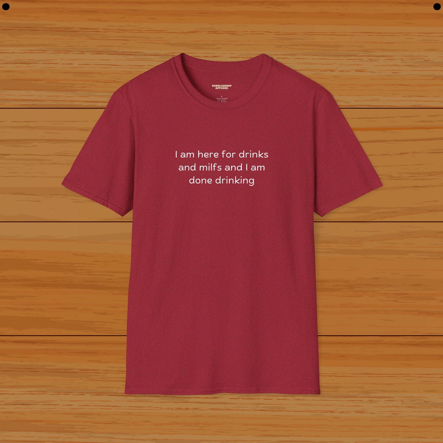 Drink and Milfs Humor Tee - Funny Tee - Scholarship Apparel