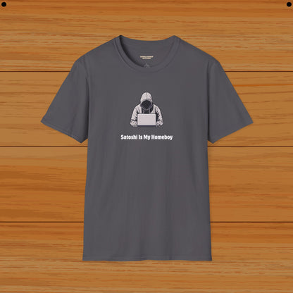 Satoshi is My Homeboy Crypto Trader Humor Tee