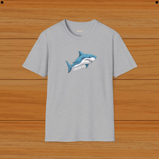 Crypto Shark Humor Tee