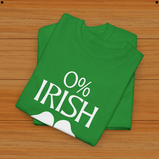 Zero Percent Irish- St Patricks Day Tee